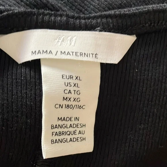 H&M Black Sleeveless V-Neck ribbed Maxi Sundress - Picture 7 of 8